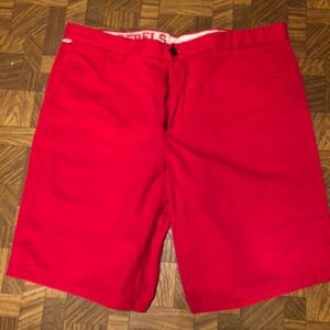 Men’s Dockers red shorts.  36. Ole Miss Rebels